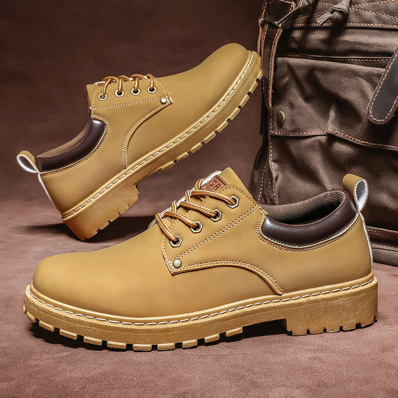 Herren-Arbeitsstiefel mit dicker Sohle und Höhenverstärkung | Ideal für alle Jahreszeiten