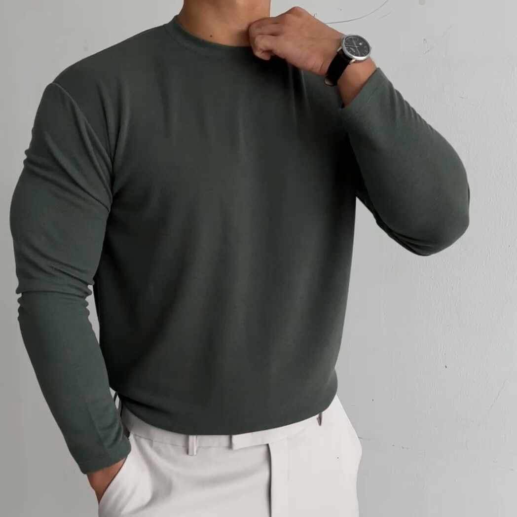 Herren Thermo-Unterhemd aus verdicktem Dralon – Perfekt für Herbst und Winter