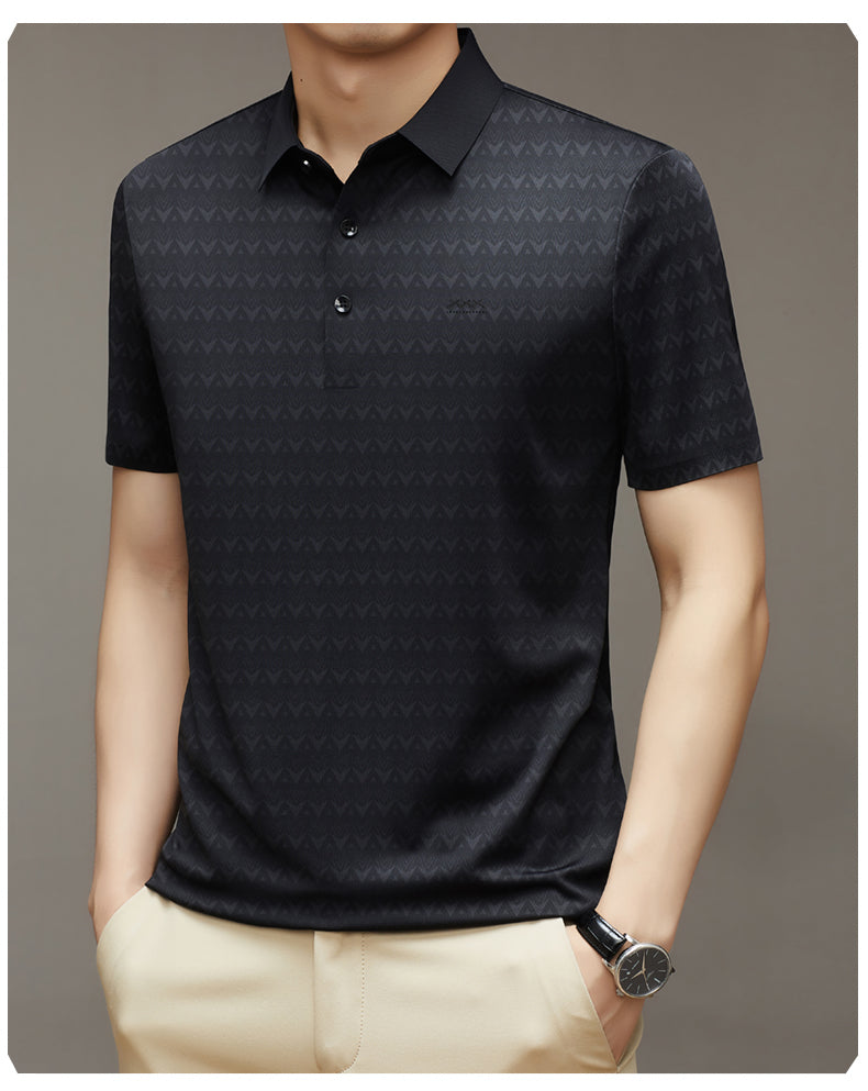 Herren Ice Silk Kurzarm-T-Shirt – Ideal für den Sommer