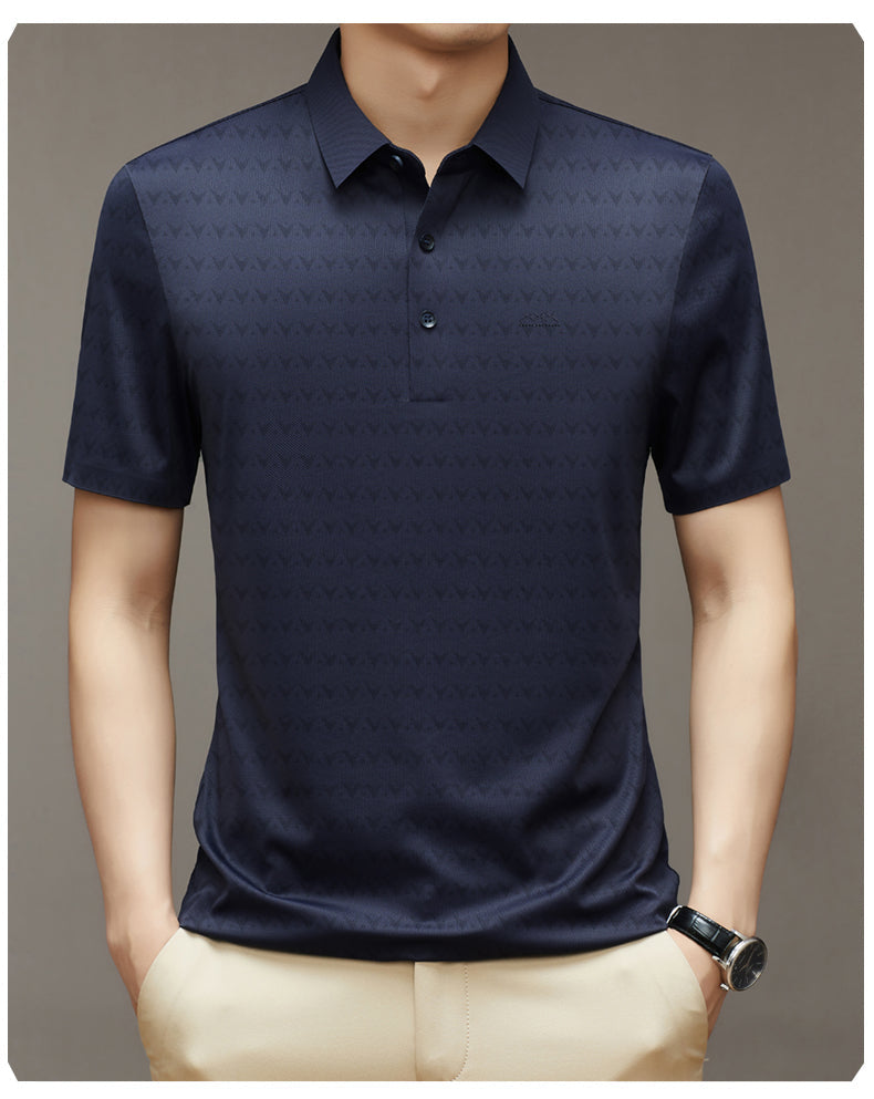 Herren Ice Silk Kurzarm-T-Shirt – Ideal für den Sommer