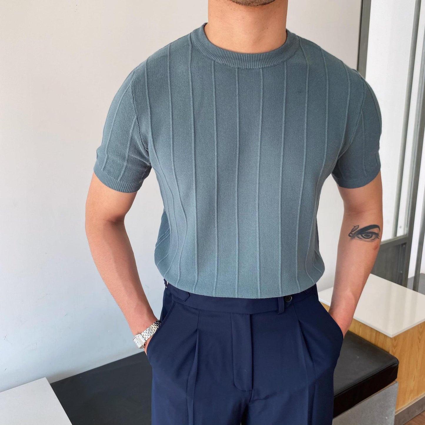 Leichte Strickpullover mit Rundhalsausschnitt - Ideal für Frühling und Herbst