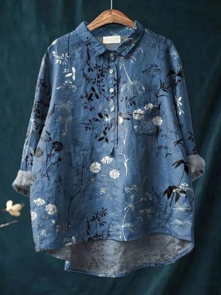 Bluse mit Blumenmuster & leichtem Stoff | Ideal für Frühling & Sommer