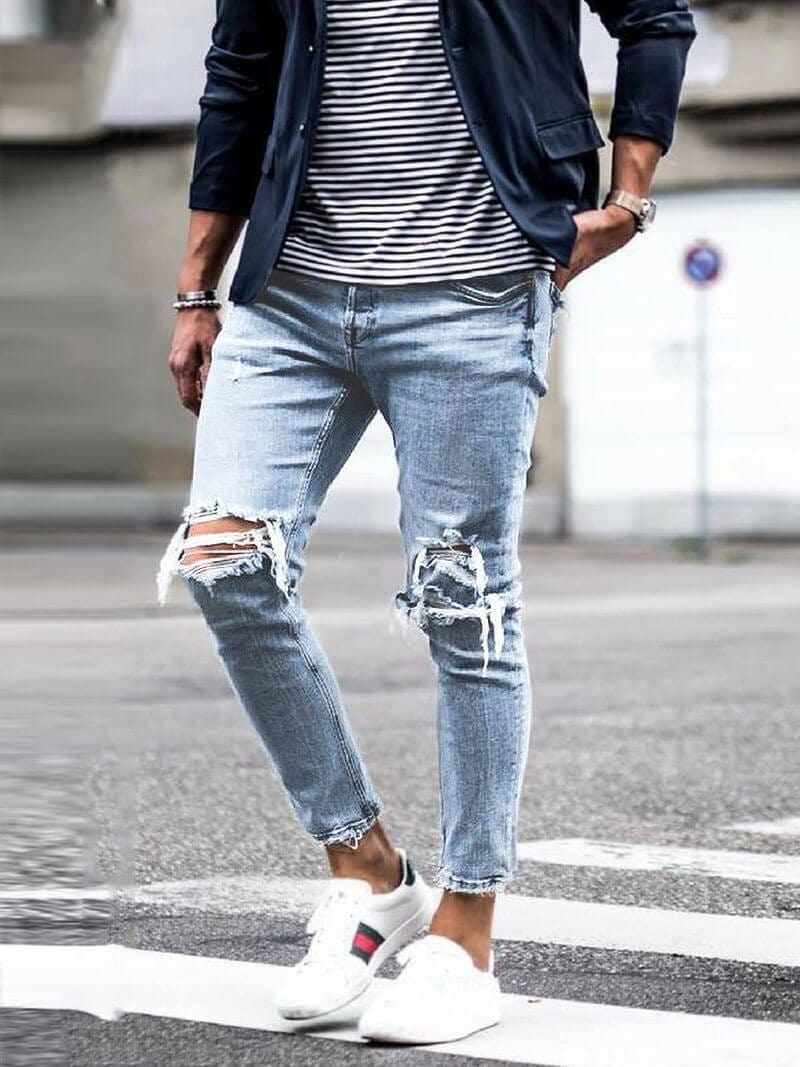 Sommer-Denim-Jeans mit klassischem Schnitt | Ideal für den Sommer