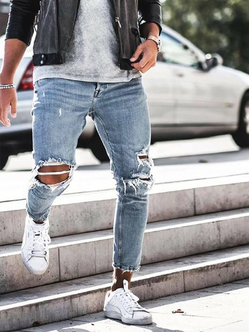 Sommer-Denim-Jeans mit klassischem Schnitt | Ideal für den Sommer