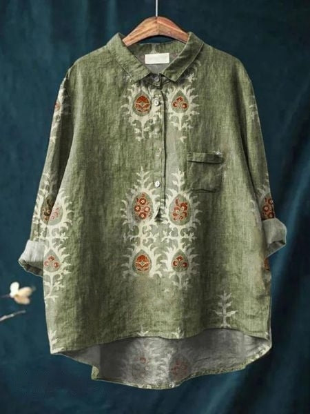 Bluse mit Blumenmuster & leichtem Stoff | Ideal für Frühling & Sommer