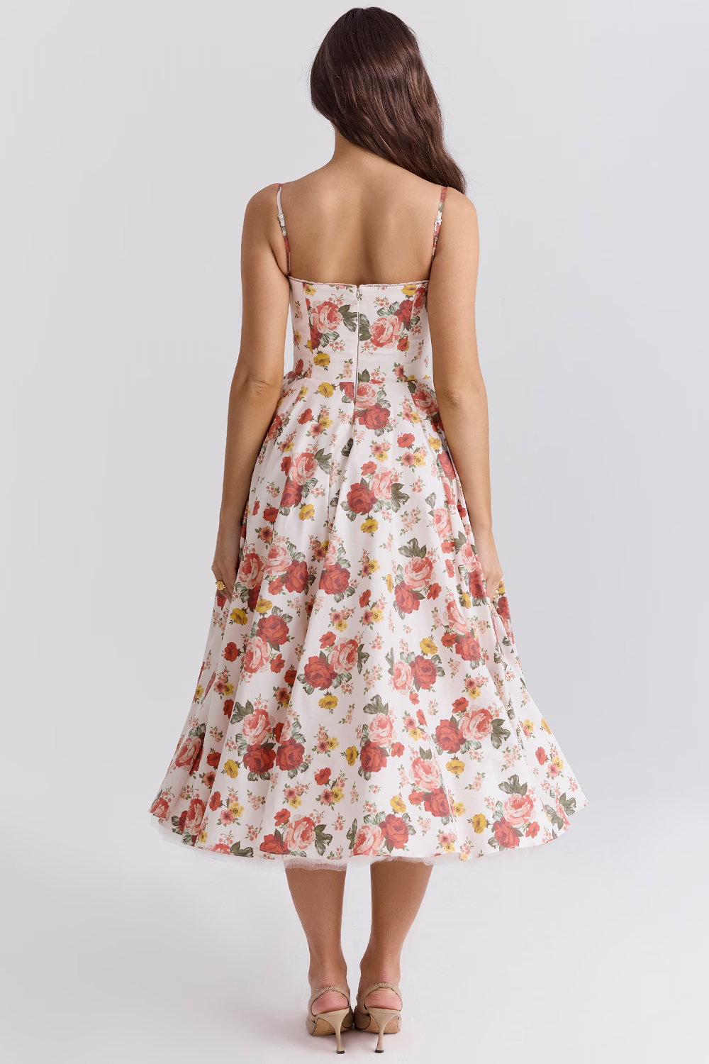Midi-Kleid mit lockerem Schnitt aus hochwertigem Stoff | Ideal für den Sommer