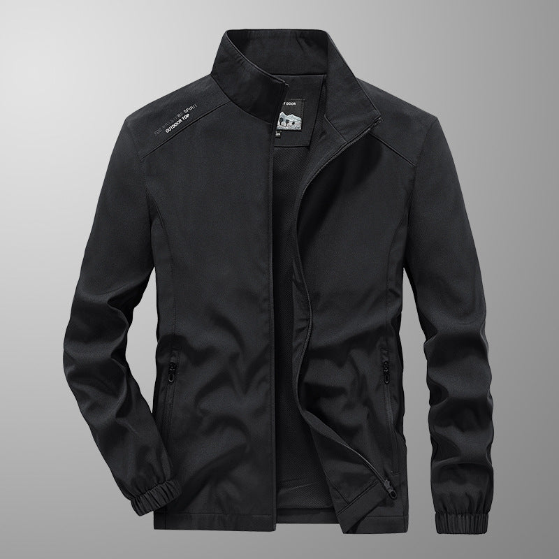 Herren-Locker-Sitzende Baumwollmischung Jacke | Ideal für Frühling & Herbst