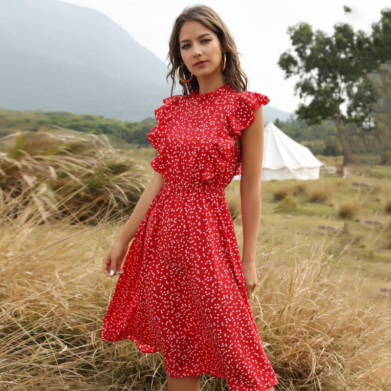 Leichter Polka-Dot-Maxikleid | Ideal für den Sommer