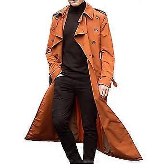 Canyon - Herren Langer Revers Trenchcoat Lässiger Mantel Jacke Oberbekleidung