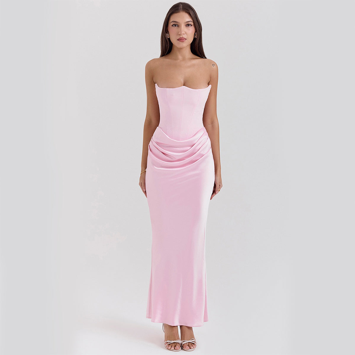 Straploses Rückenfreies Langabendkleid | Ideal für Frühling und Sommer