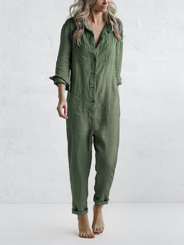 Lockerer Jumpsuit mit weitem Schnitt | Ideal für den Sommer