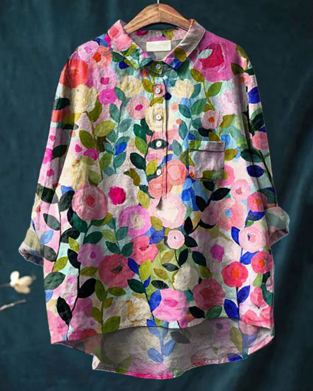 Bluse mit Blumenmuster & leichtem Stoff | Ideal für Frühling & Sommer