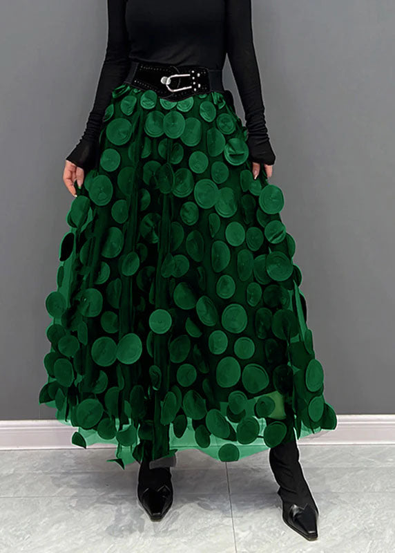 Tüllrock mit Polka-Dot-Muster & elastischem Bund | Ideal für Frühling & Herbst