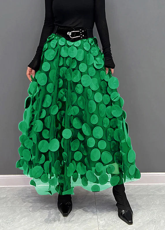 Tüllrock mit Polka-Dot-Muster & elastischem Bund | Ideal für Frühling & Herbst