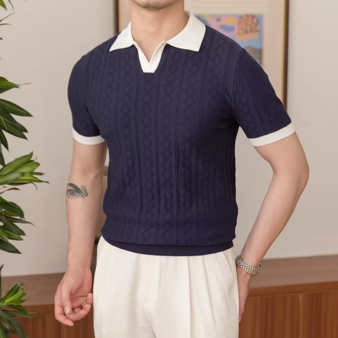 Slim Fit Colorblock-Poloshirt – Ideal für den Sommer