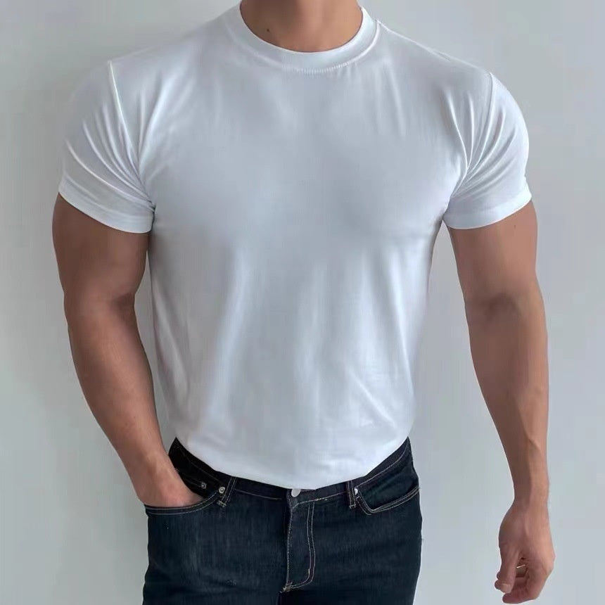 Herren Slim Fit Schnell Trocknendes Kurzarm-T-Shirt – Ideal für den Sommer