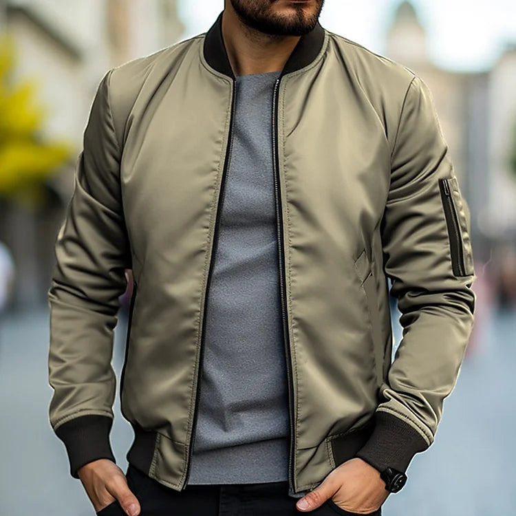 Bomberjacke für Herren mit hochwertigem Material – ideal für Herbst und Frühling