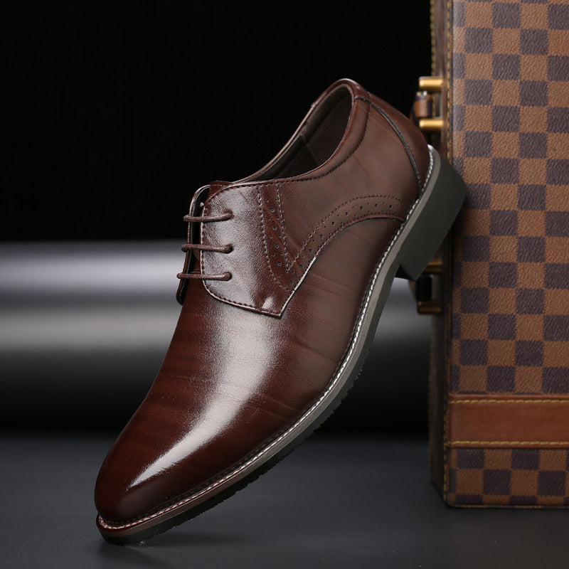 Herren Lederschuhe in Übergrößen mit Gummisohle | Ideal für alle Jahreszeiten