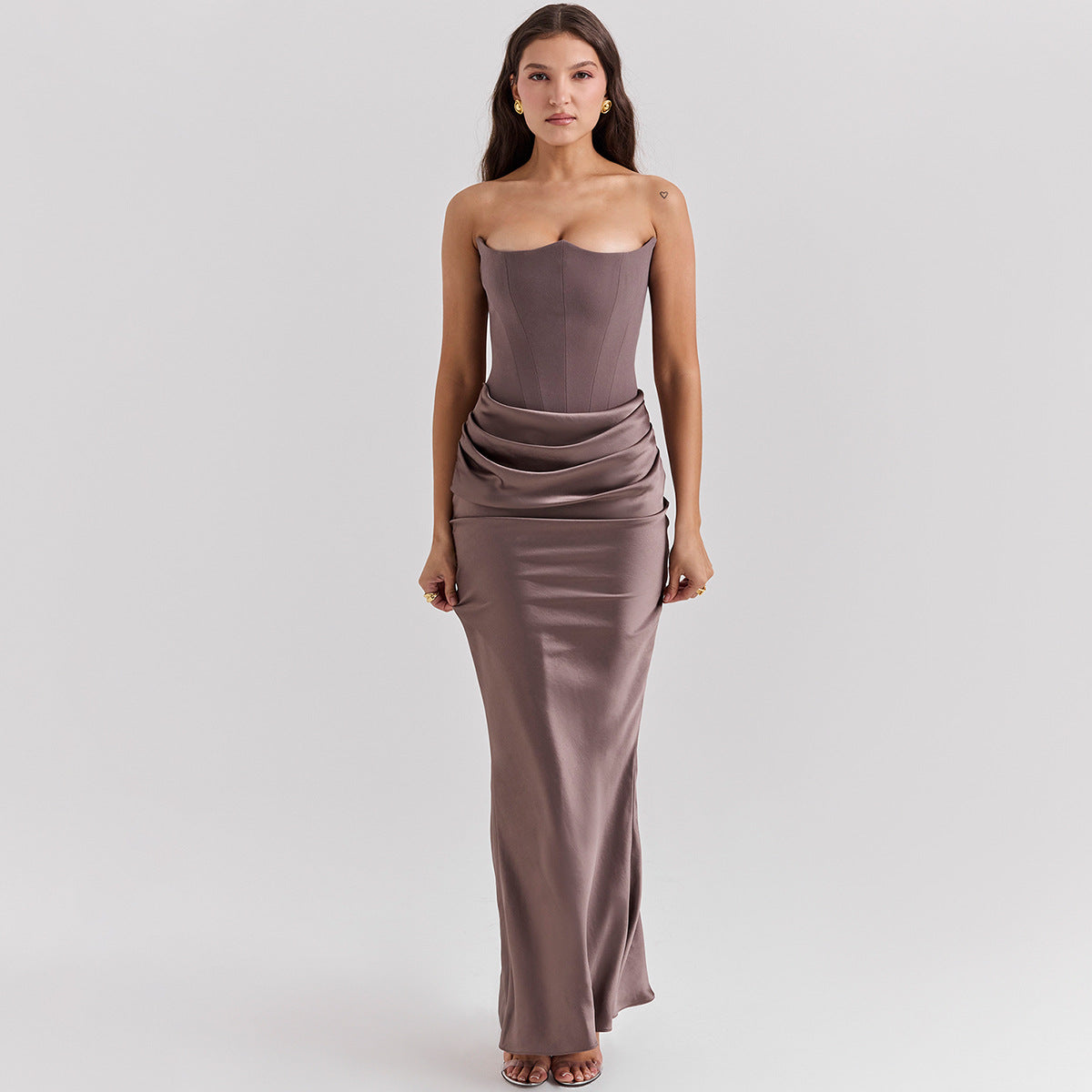 Straploses Rückenfreies Langabendkleid | Ideal für Frühling und Sommer