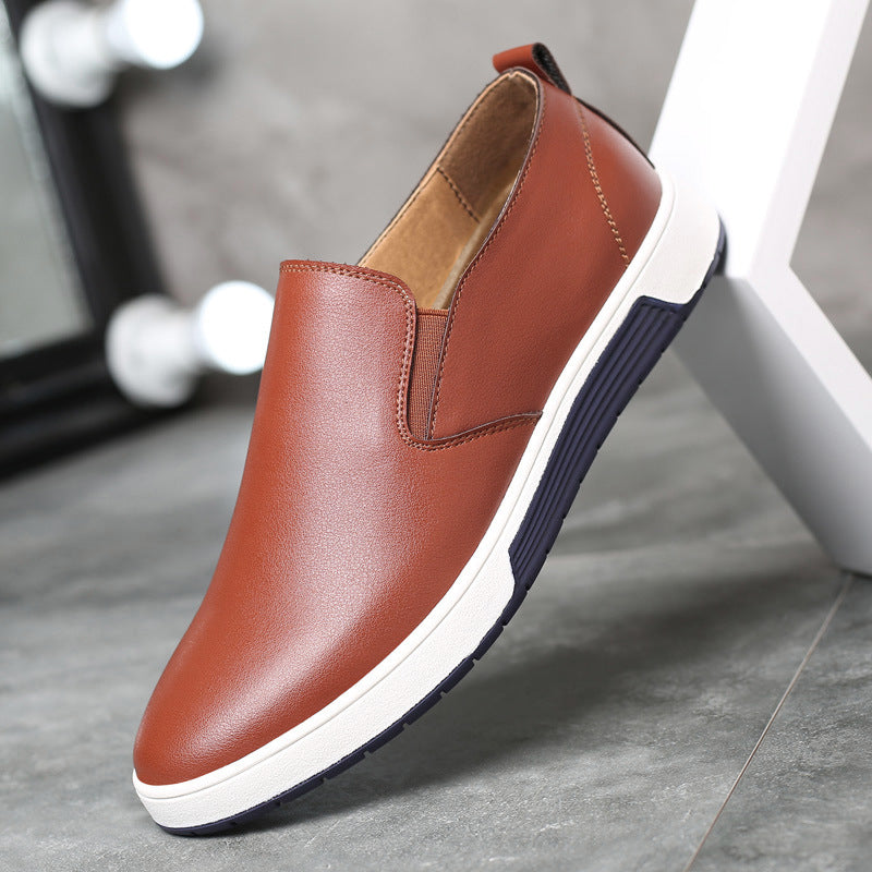 Herren-Winterstiefel aus Leder mit warmer Baumwollfütterung, knöchellang, mit Schnürung, strapazierfähige, rutschfeste Sohle - Ideal für den Winter