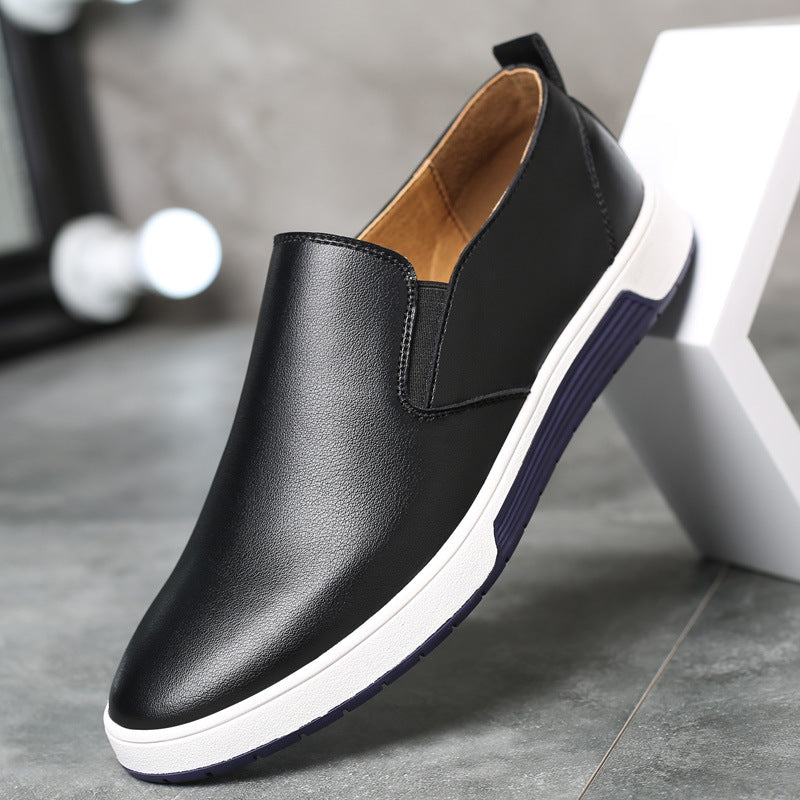 Herren-Winterstiefel aus Leder mit warmer Baumwollfütterung, knöchellang, mit Schnürung, strapazierfähige, rutschfeste Sohle - Ideal für den Winter