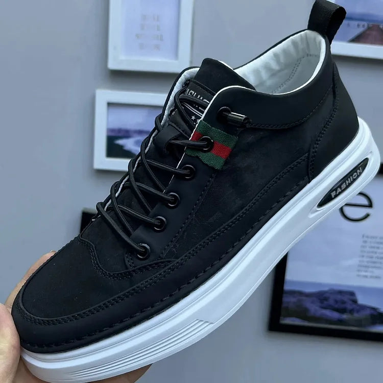 Herren Leichte Sneaker – Atmungsaktives Strick-Obermaterial, Rutschfeste Sohle - Ideal für Frühling, Sommer und Herbst