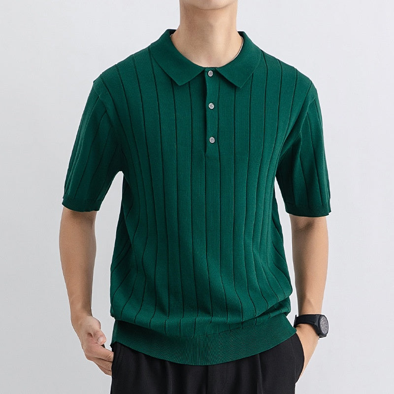 Atmungsaktiver Herren-Kurzarm-Pullover – Perfekt für den Sommer
