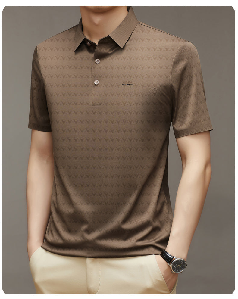 Herren Ice Silk Kurzarm-T-Shirt – Ideal für den Sommer