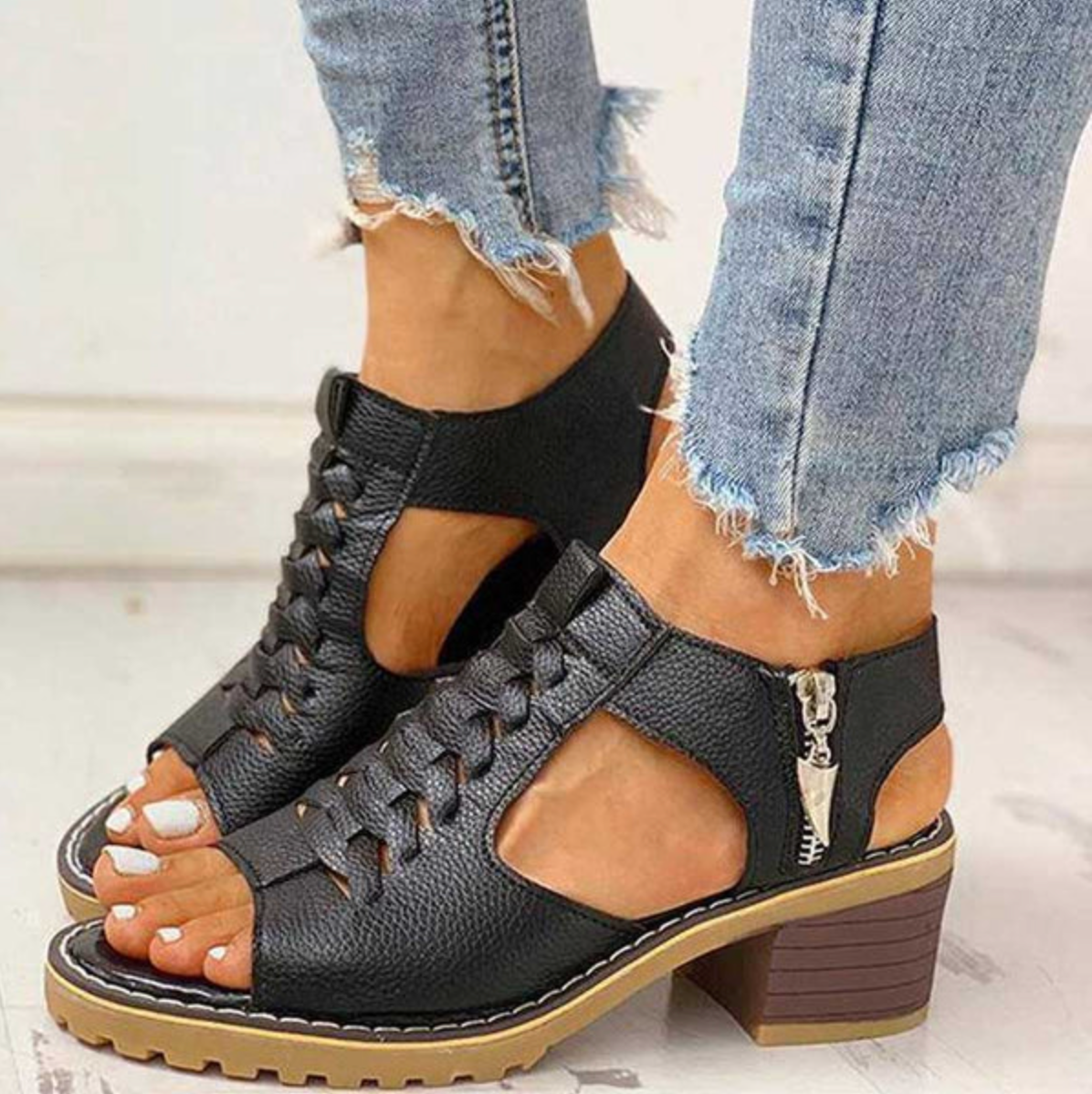 Hochhackige Sandalen mit stützendem Sitz und atmungsaktivem Design | Ideal für den Sommer