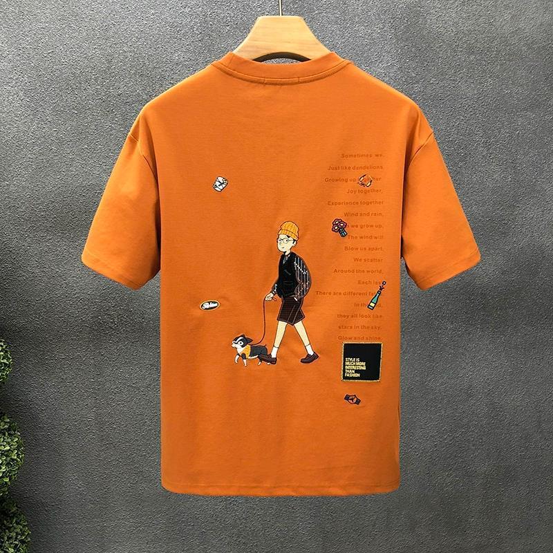 Herren Cartoon-Print Lockeres Kurzarm-T-Shirt – Perfekt für den Sommer
