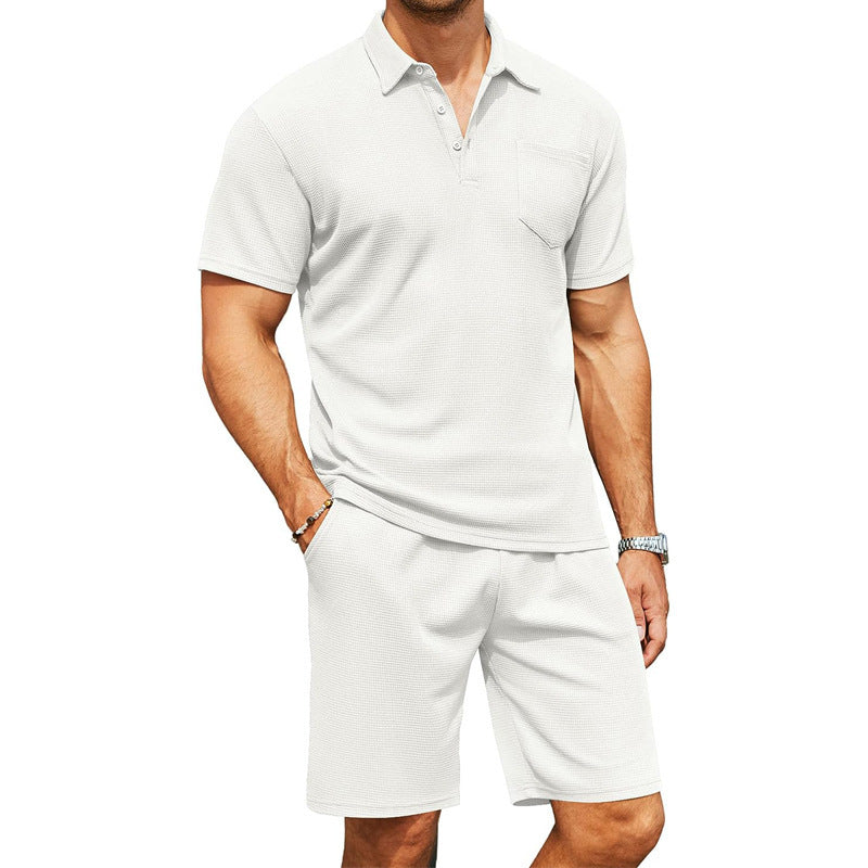 Herren Slim-Fit Polohemd mit Reverskragen – Ideal für den Sommer
