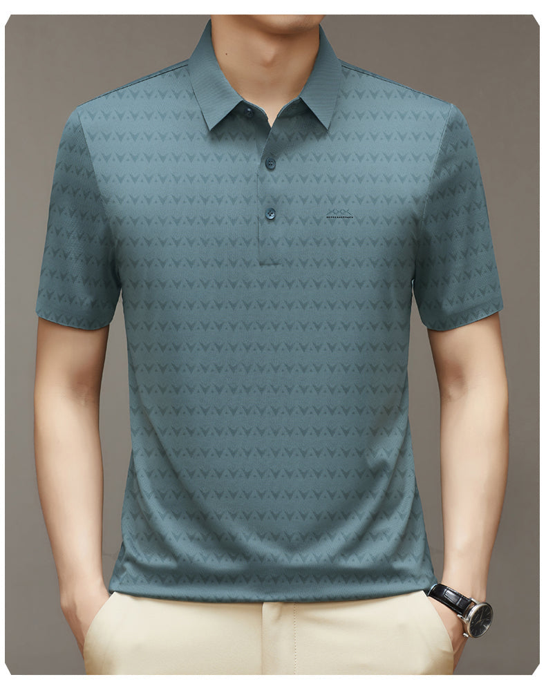 Herren Ice Silk Kurzarm-T-Shirt – Ideal für den Sommer