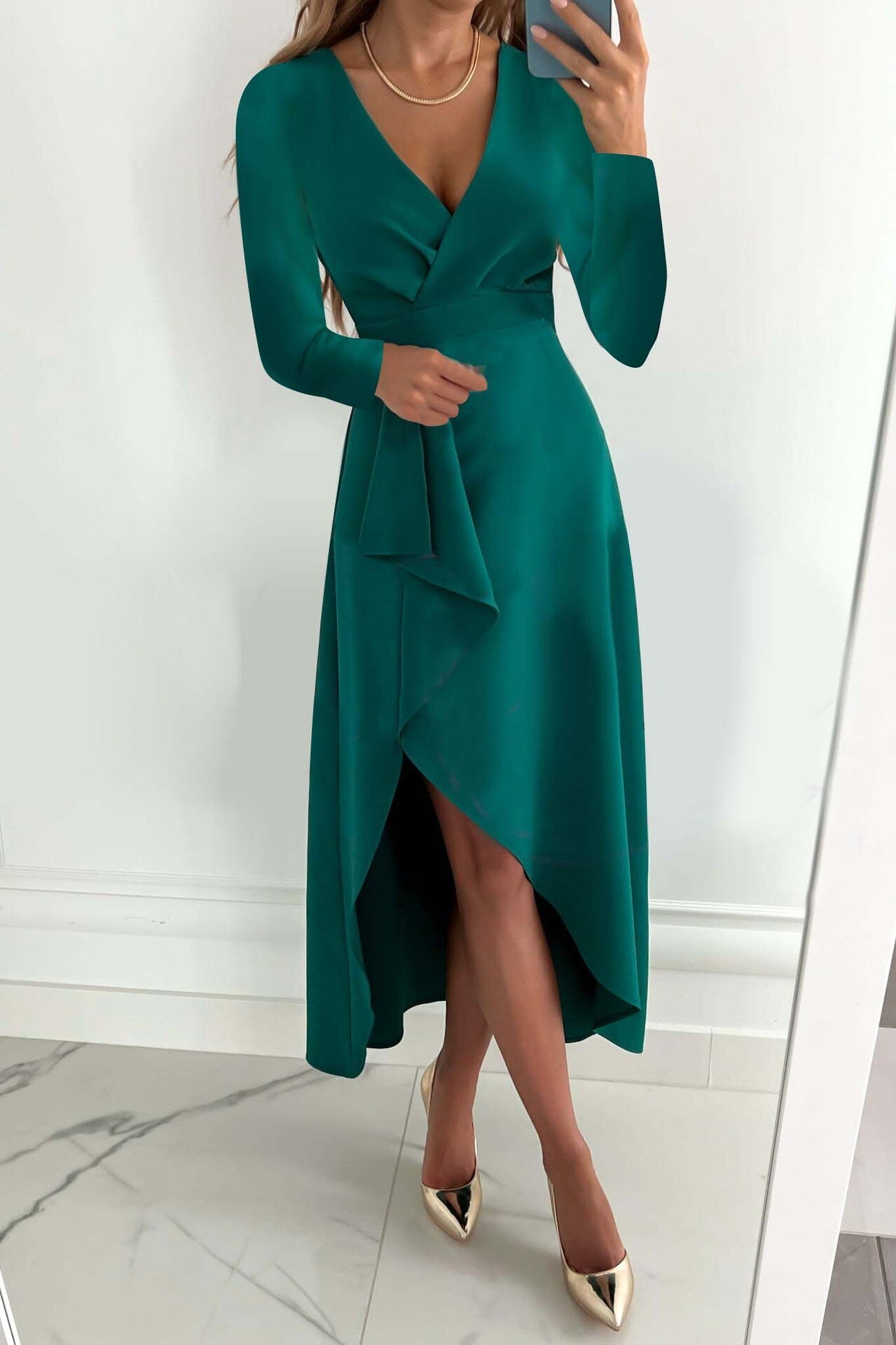 Leichtes Minikleid mit V-Ausschnitt und schmeichelndem Schnitt | Ideal für den Sommer