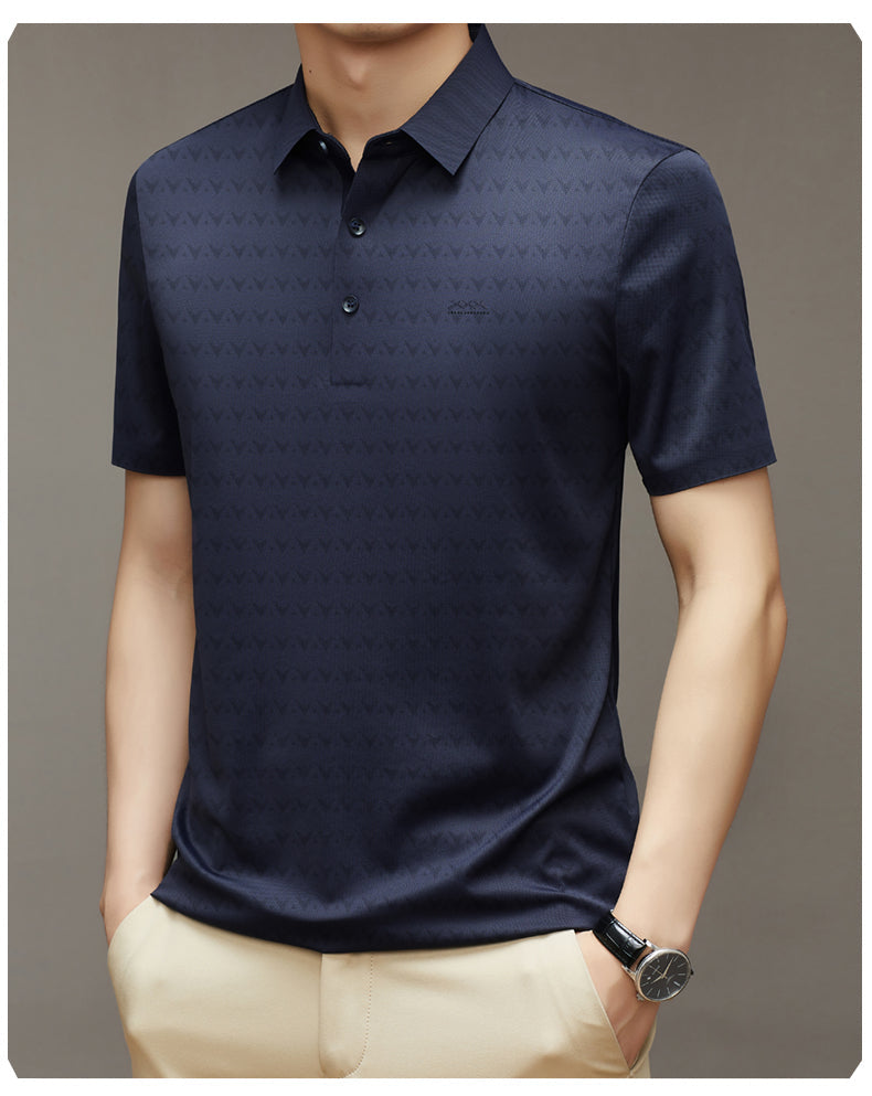 Herren Ice Silk Kurzarm-T-Shirt – Ideal für den Sommer