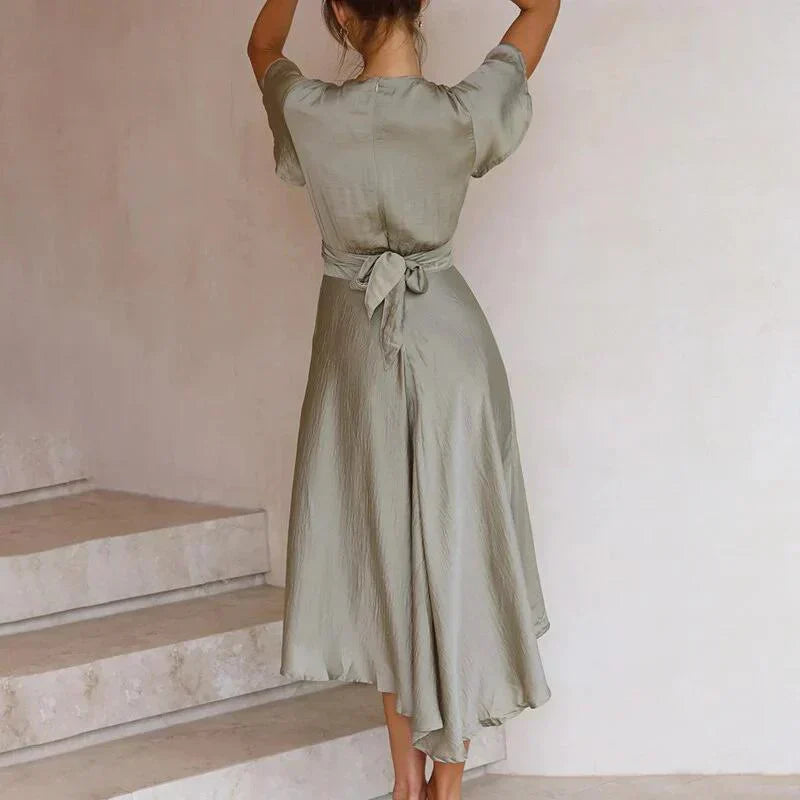 Fließendes Vintage-Kleid mit Eleganter Passform | Perfekt für den Sommer