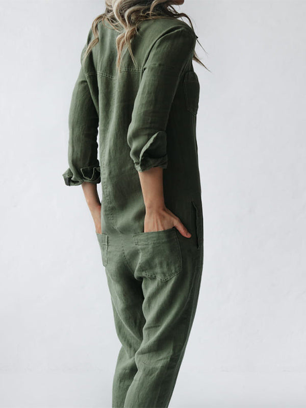Lockerer Jumpsuit mit weitem Schnitt | Ideal für den Sommer