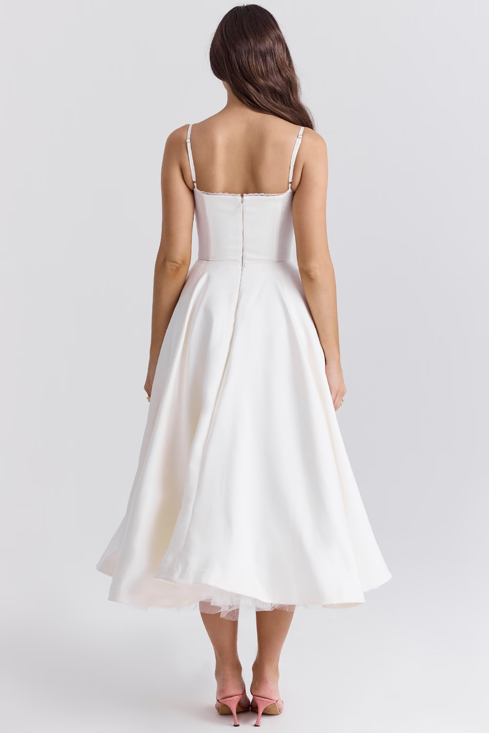 Midi-Kleid mit lockerem Schnitt aus hochwertigem Stoff | Ideal für den Sommer