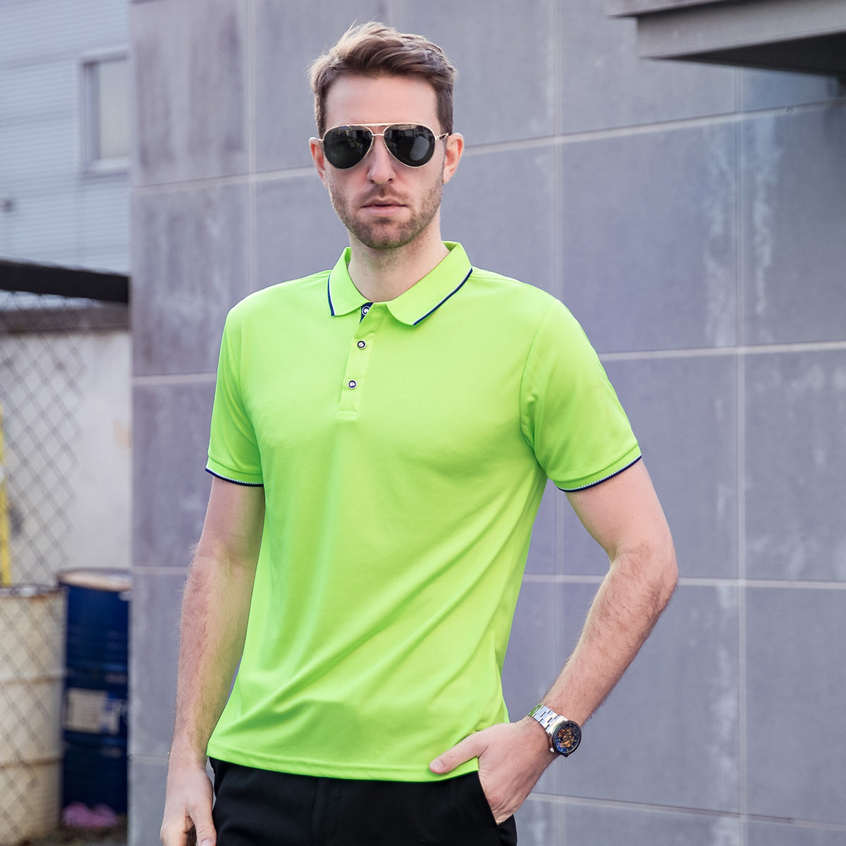 Herren Leichtes Polohemd mit Reverskragen Kurzarm | Ideal für den Sommer