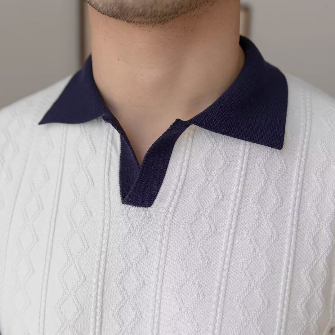 Slim Fit Colorblock-Poloshirt – Ideal für den Sommer