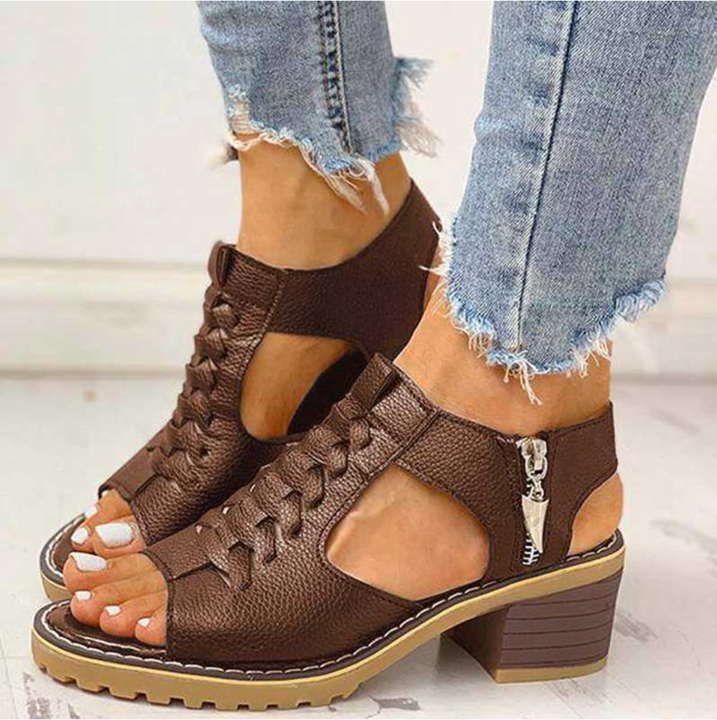 Hochhackige Sandalen mit stützendem Sitz und atmungsaktivem Design | Ideal für den Sommer
