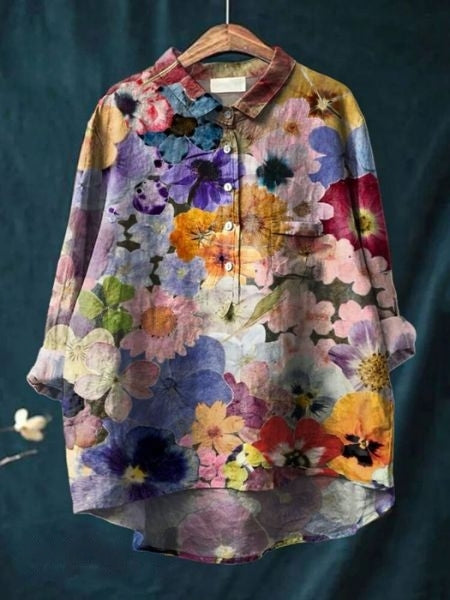 Bluse mit Blumenmuster & leichtem Stoff | Ideal für Frühling & Sommer
