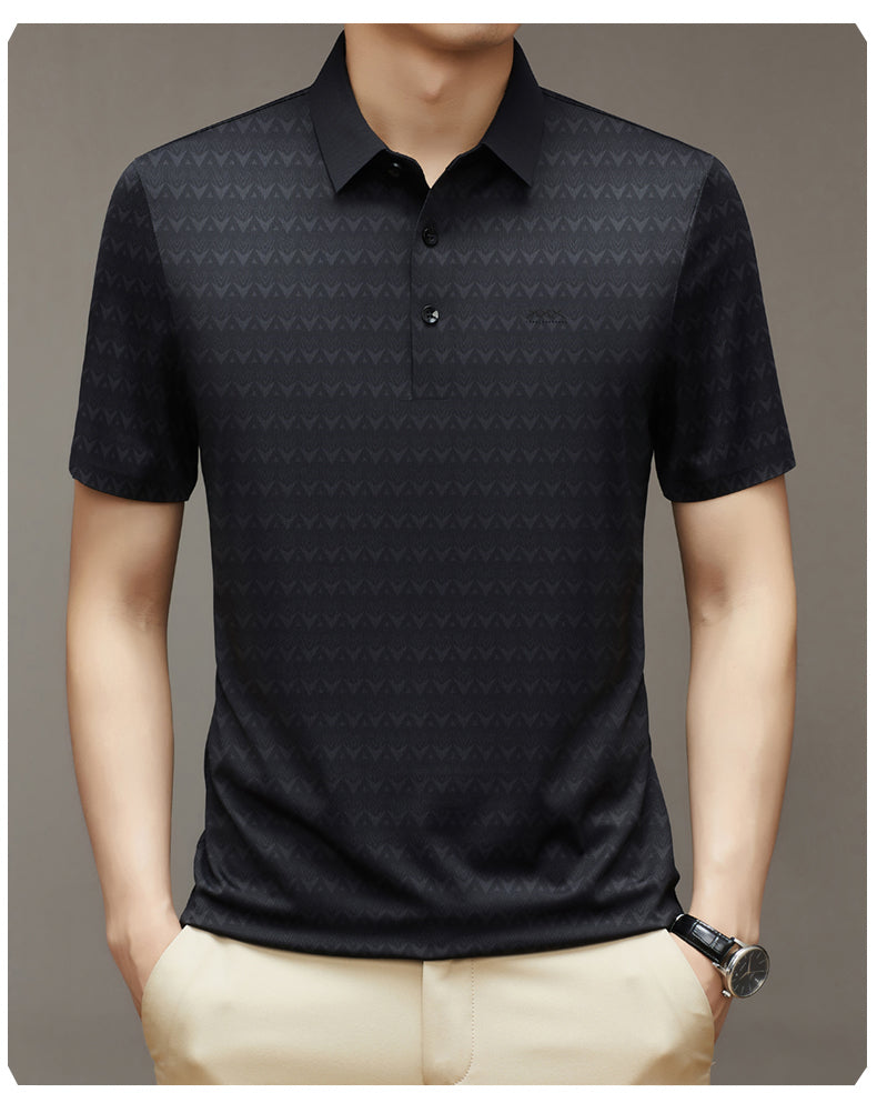 Herren Ice Silk Kurzarm-T-Shirt – Ideal für den Sommer
