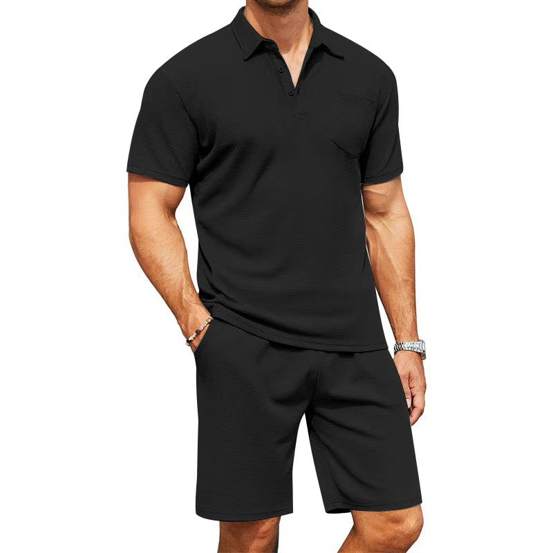Herren Slim-Fit Polohemd mit Reverskragen – Ideal für den Sommer