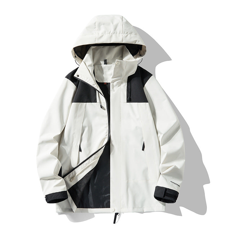 Wasserdichte und winddichte winddichte Outdoor-Jacke - Ideal für den Herbst
