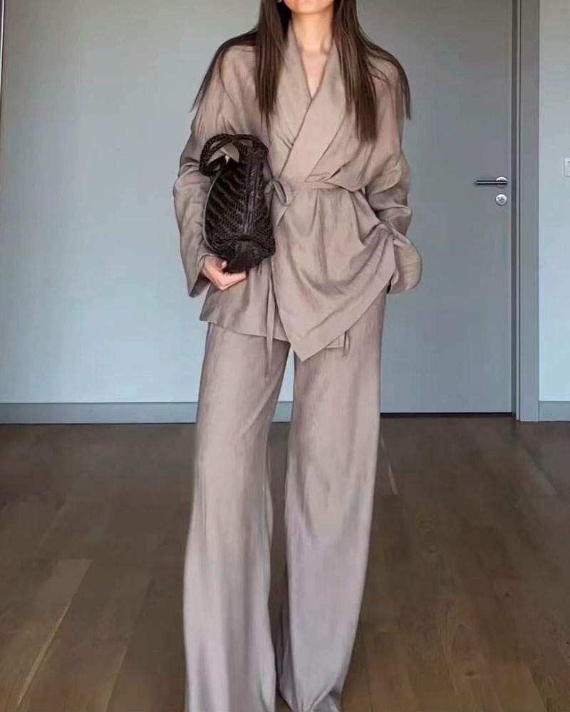 Olena Bluse & Hose Set – Ideal für Frühling und Herbst