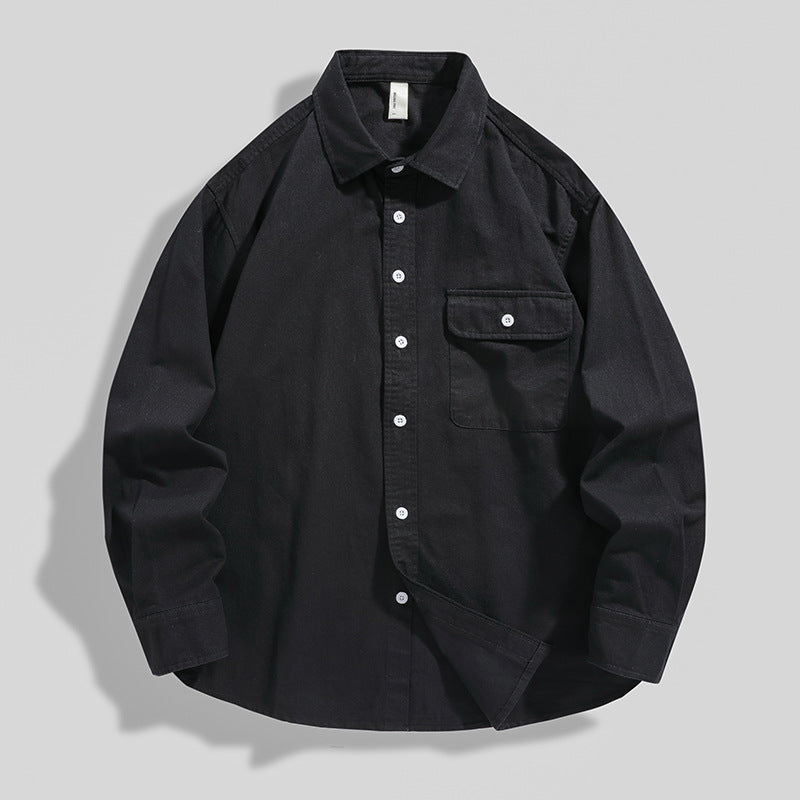 Herren Baumwolle Lockeres Hemdjacke – Ideal für alle Jahreszeiten