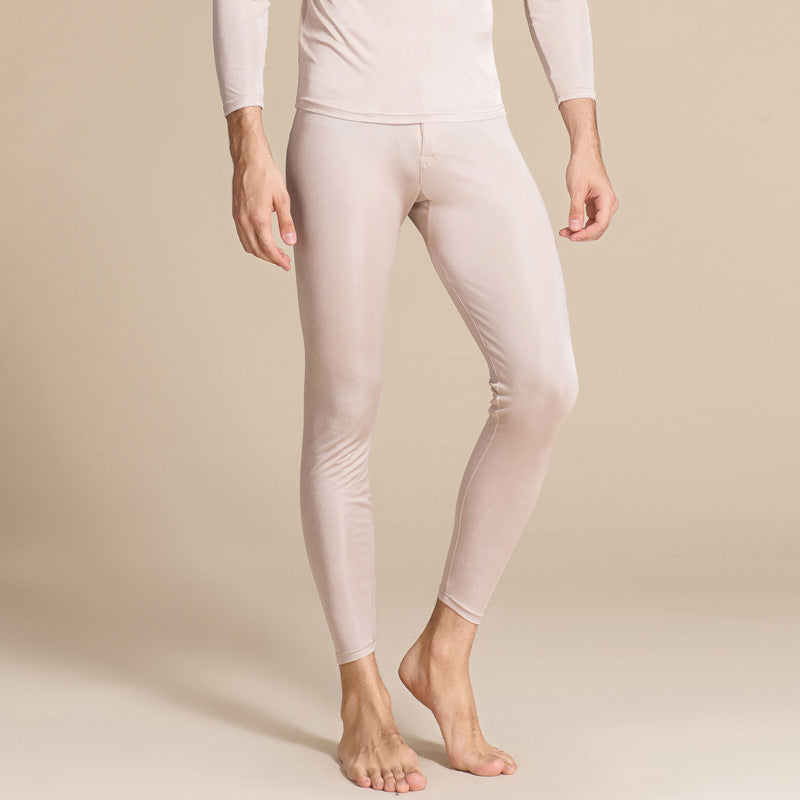 Herren Seidenstrick Thermohose Slim Fit | Ideal für den Winter