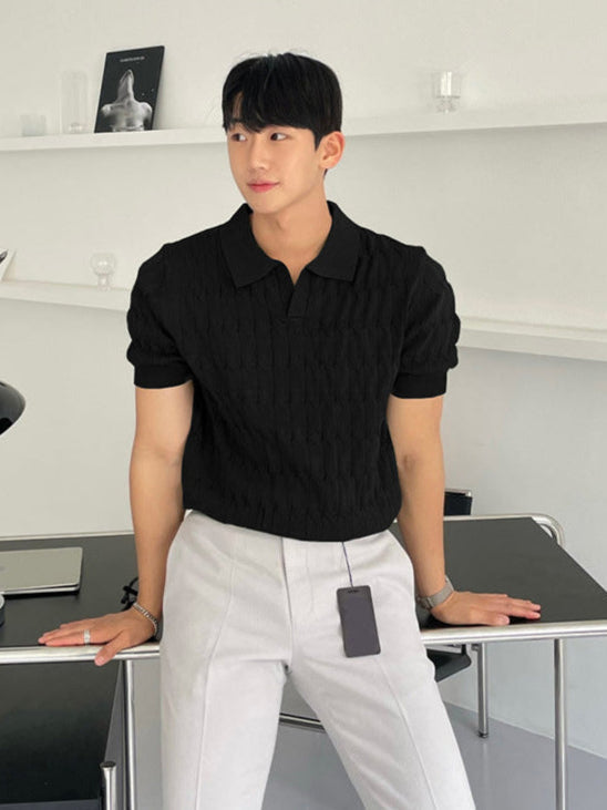 Kurzarm-Poloshirt mit Reißverschlussdetail – Ideal für den Sommer