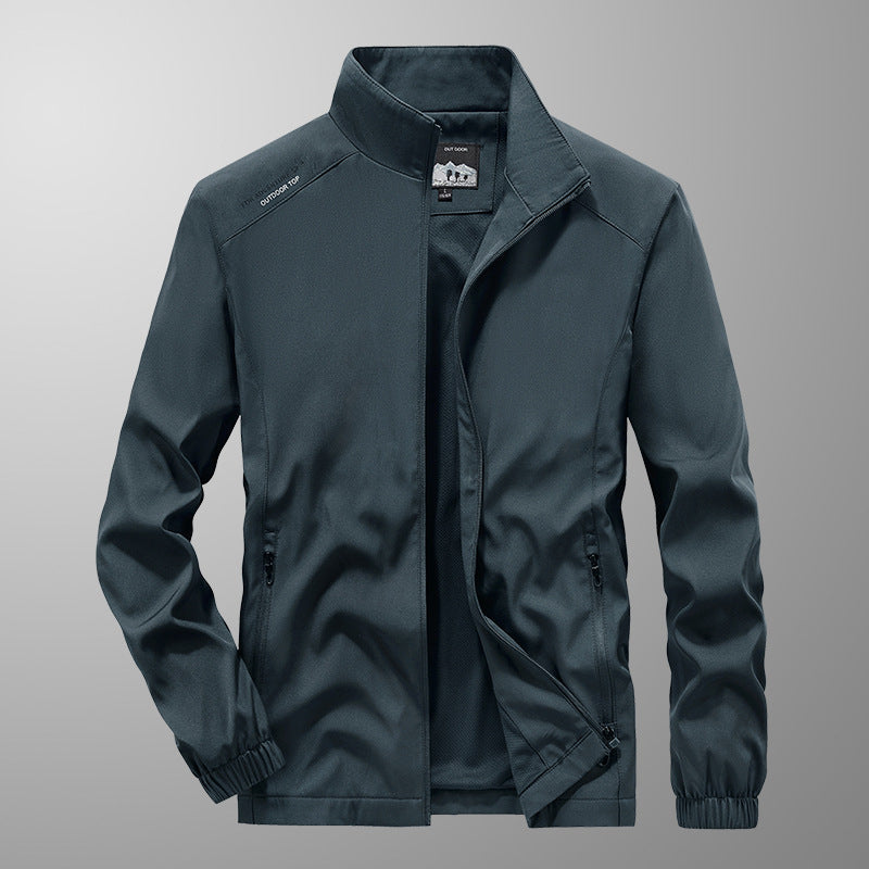 Herren-Locker-Sitzende Baumwollmischung Jacke | Ideal für Frühling & Herbst