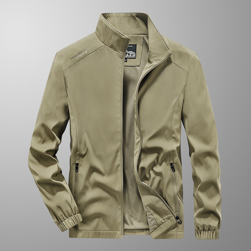 Herren-Locker-Sitzende Baumwollmischung Jacke | Ideal für Frühling & Herbst